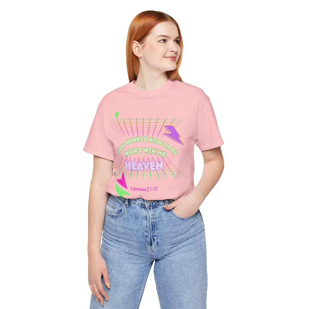 Woman's "Good works" Retro Tee— Ephesians 2:1-12 Retro Christian T-Shirt