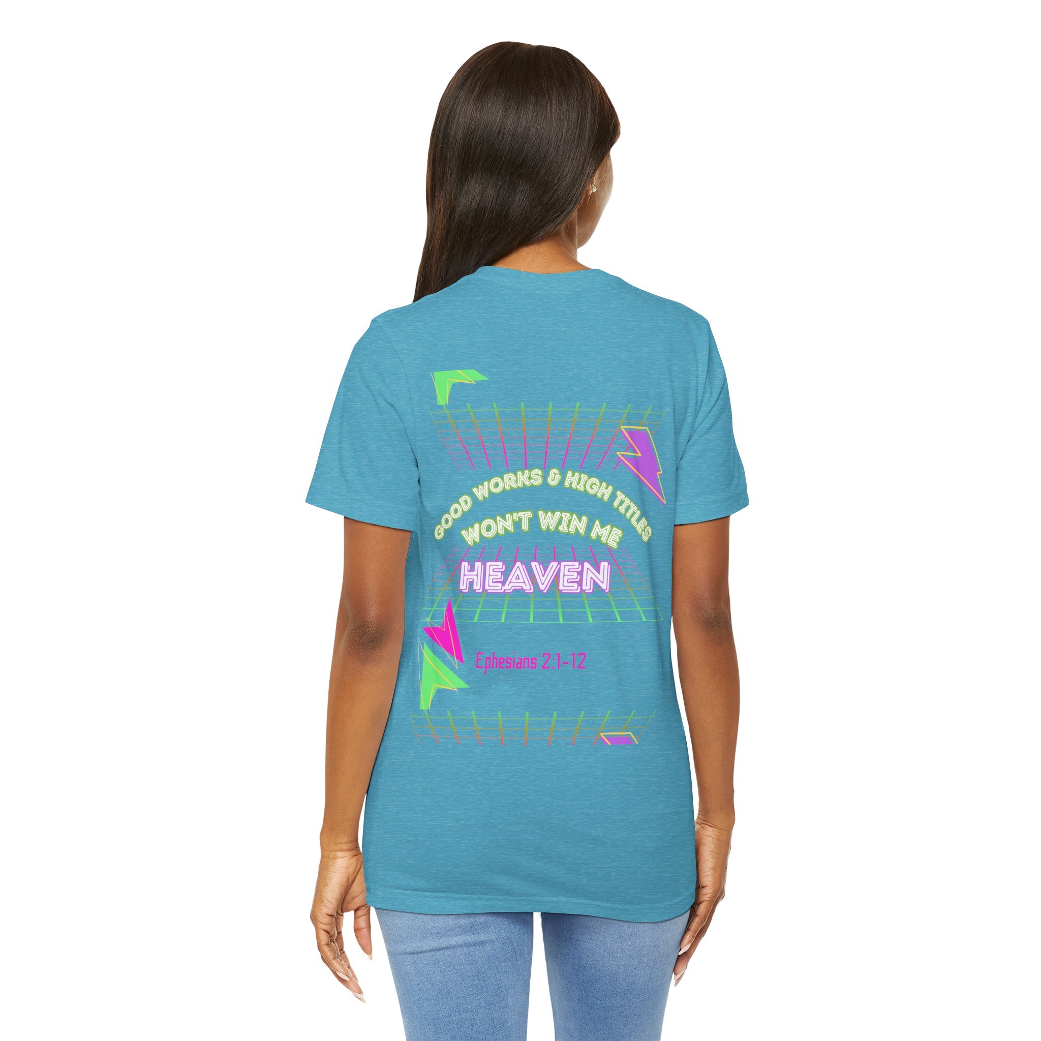 Woman's "Good works" Retro Tee— Ephesians 2:1-12 Retro Christian T-Shirt