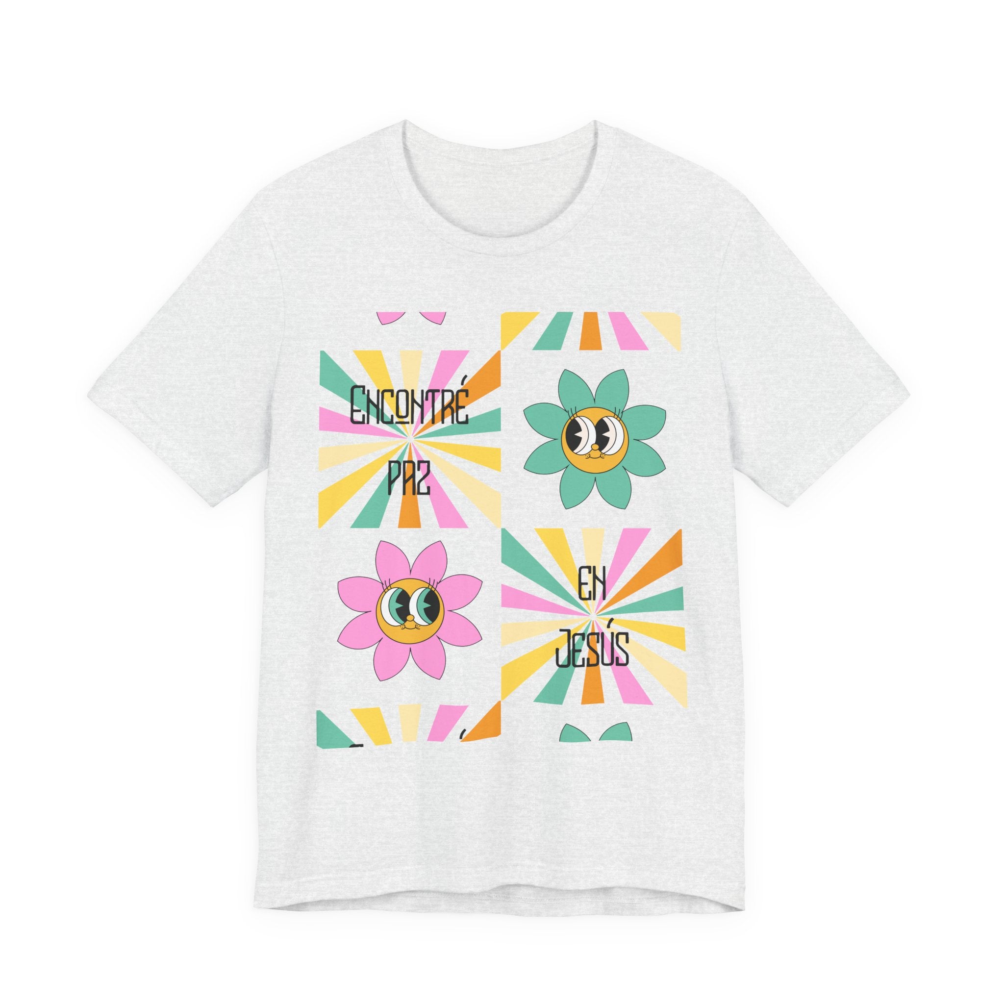Woman's Spanish "Encontré paz en Jesús"- Camisa Retro Español