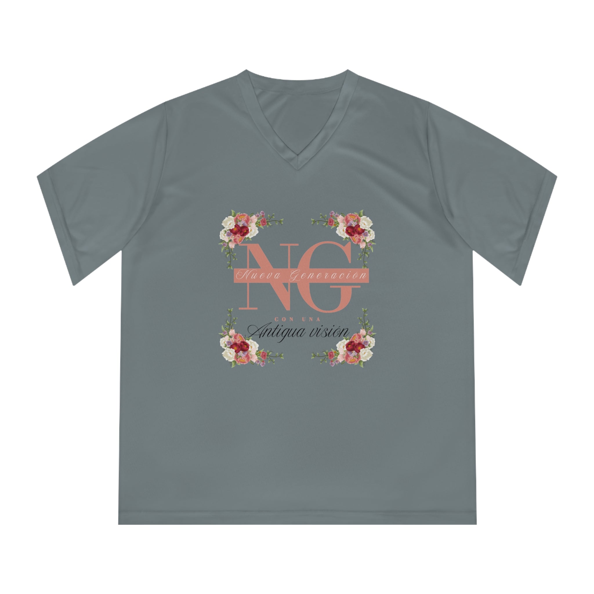 Woman's Spanish Floral Tee — "Nueva generación con una antigua visión"