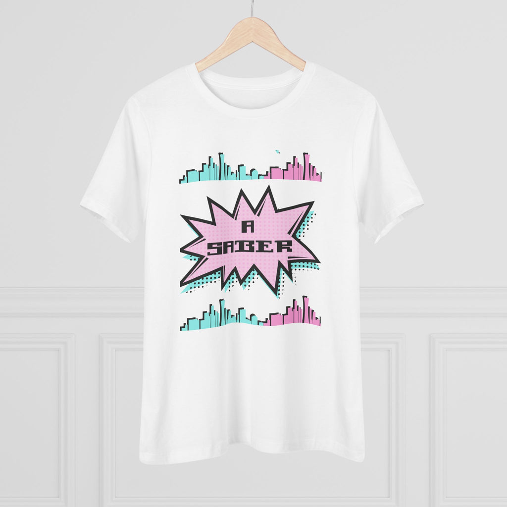 Women's Spanish 'A Saber' Cotton Tee – Retro Español Graphic T-Shirt