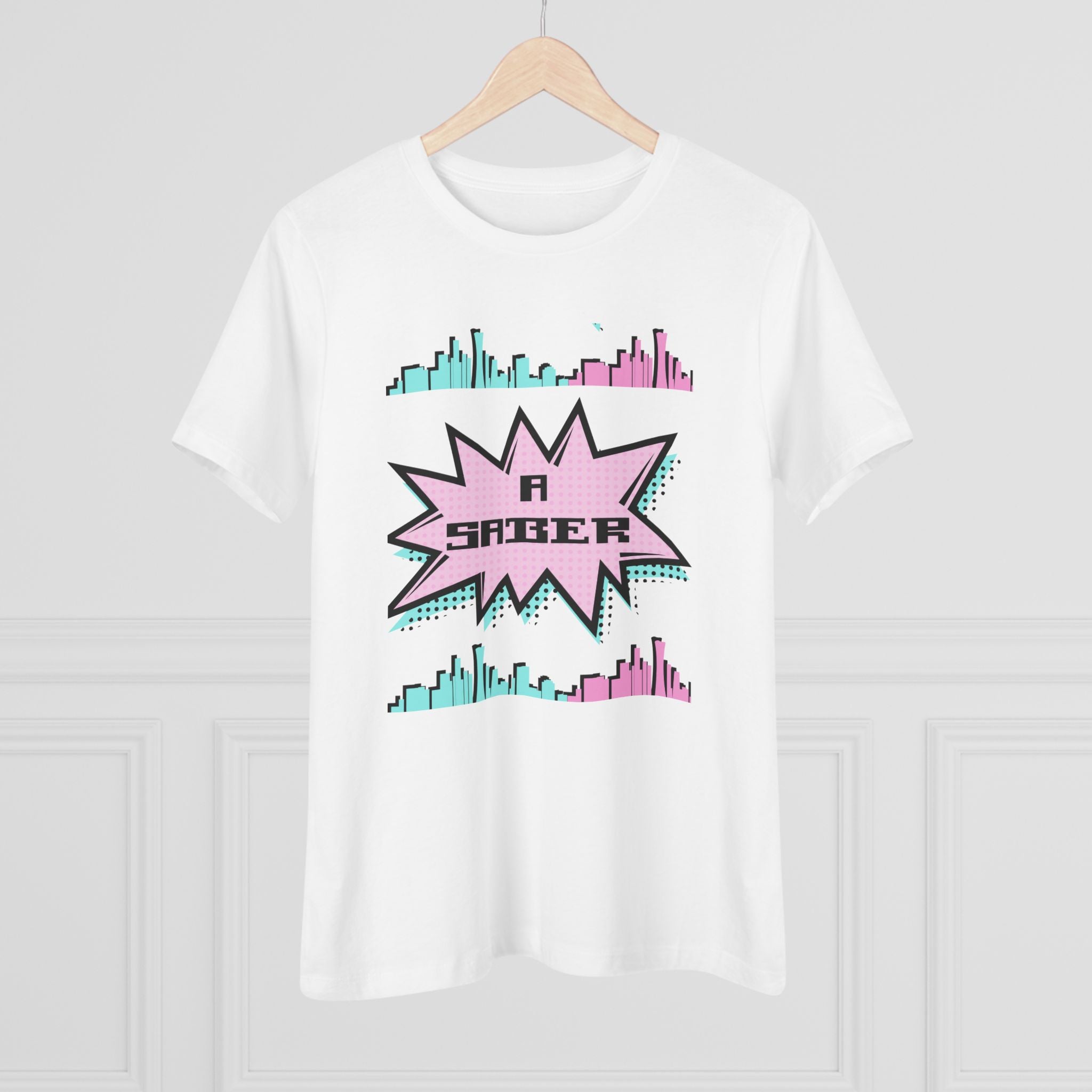 Women's Spanish 'A Saber' Cotton Tee – Retro Español Graphic T-Shirt