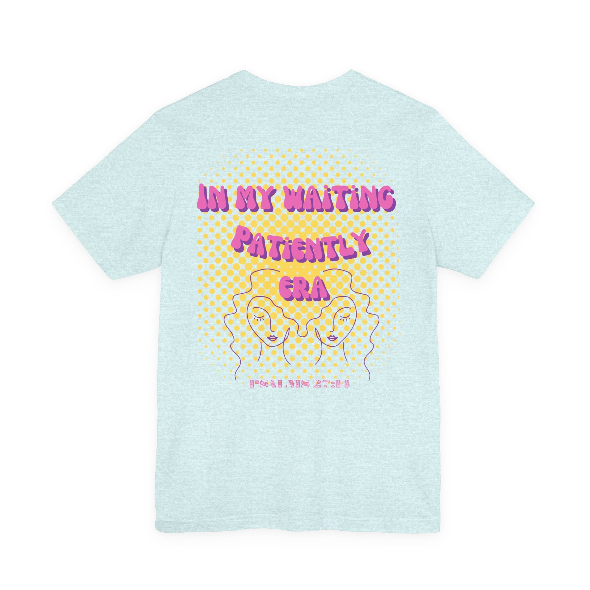 Women's 'In my Waiting Patiently Era' Tee - Yellow Graphic Jersey Short Sleeve