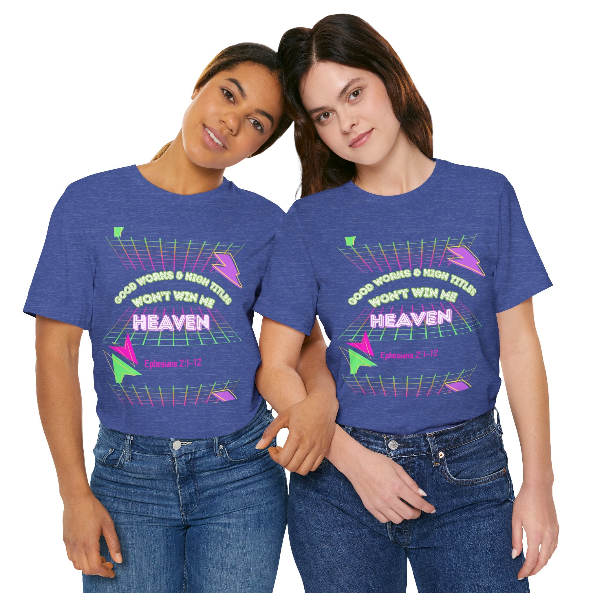 Woman's "Good works" Retro Tee— Ephesians 2:1-12 Retro Christian T-Shirt