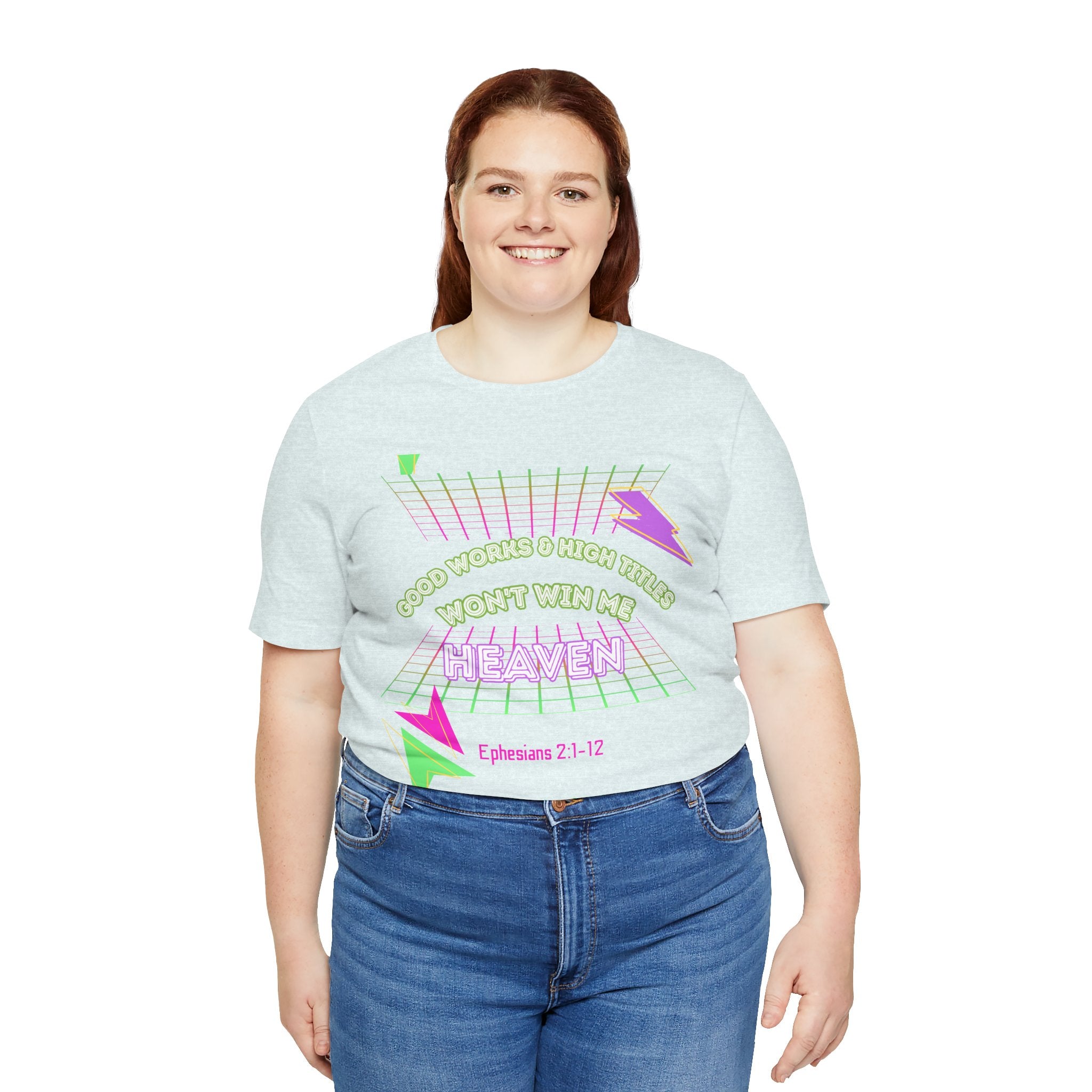 Woman's "Good works" Retro Tee— Ephesians 2:1-12 Retro Christian T-Shirt