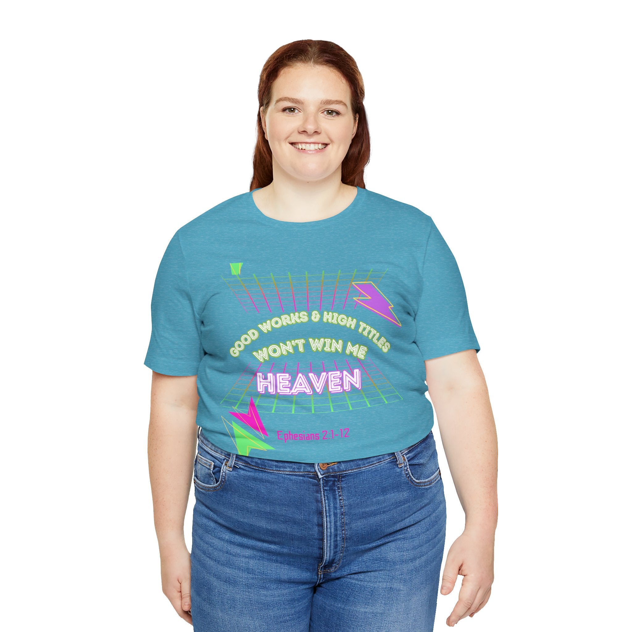 Woman's "Good works" Retro Tee— Ephesians 2:1-12 Retro Christian T-Shirt