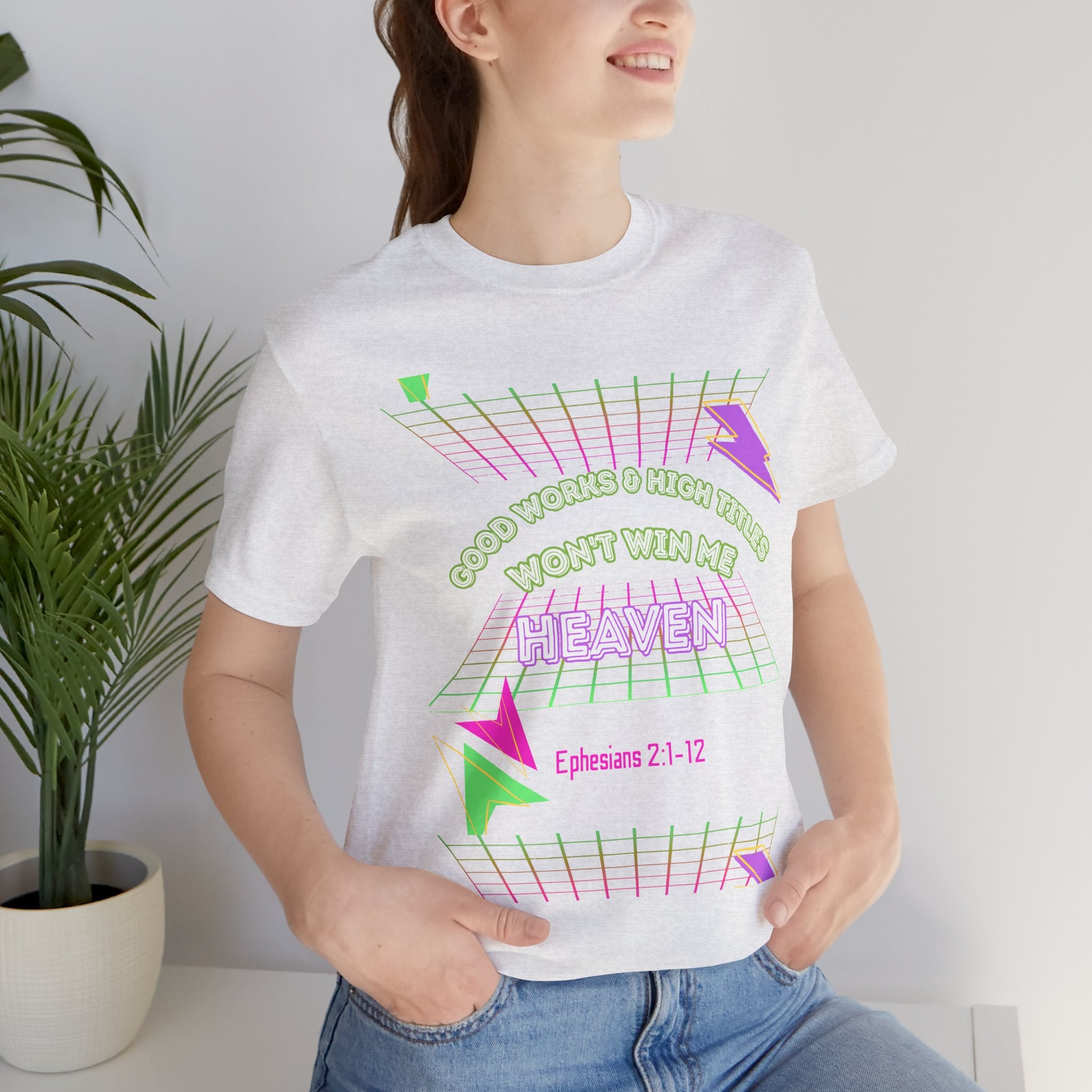 Woman's "Good works" Retro Tee— Ephesians 2:1-12 Retro Christian T-Shirt