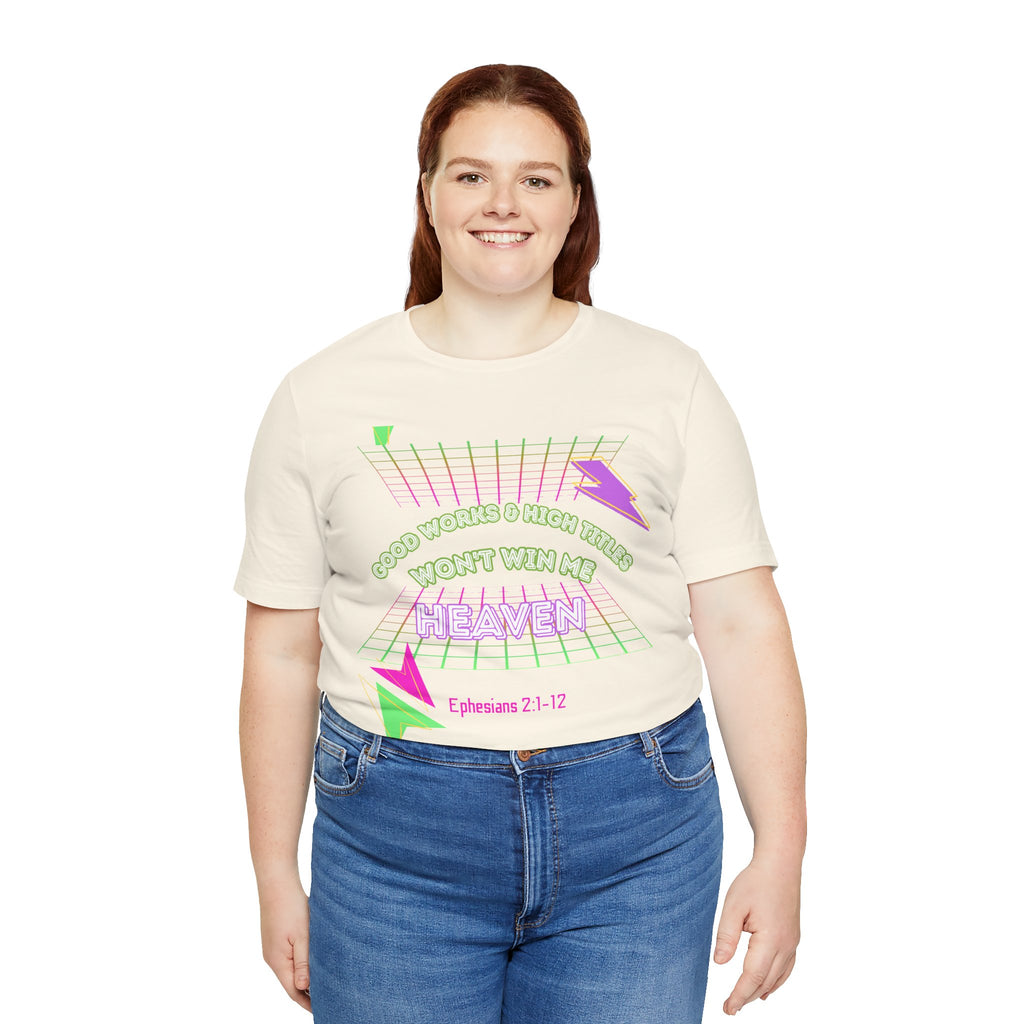 Woman's "Good works" Retro Tee— Ephesians 2:1-12 Retro Christian T-Shirt