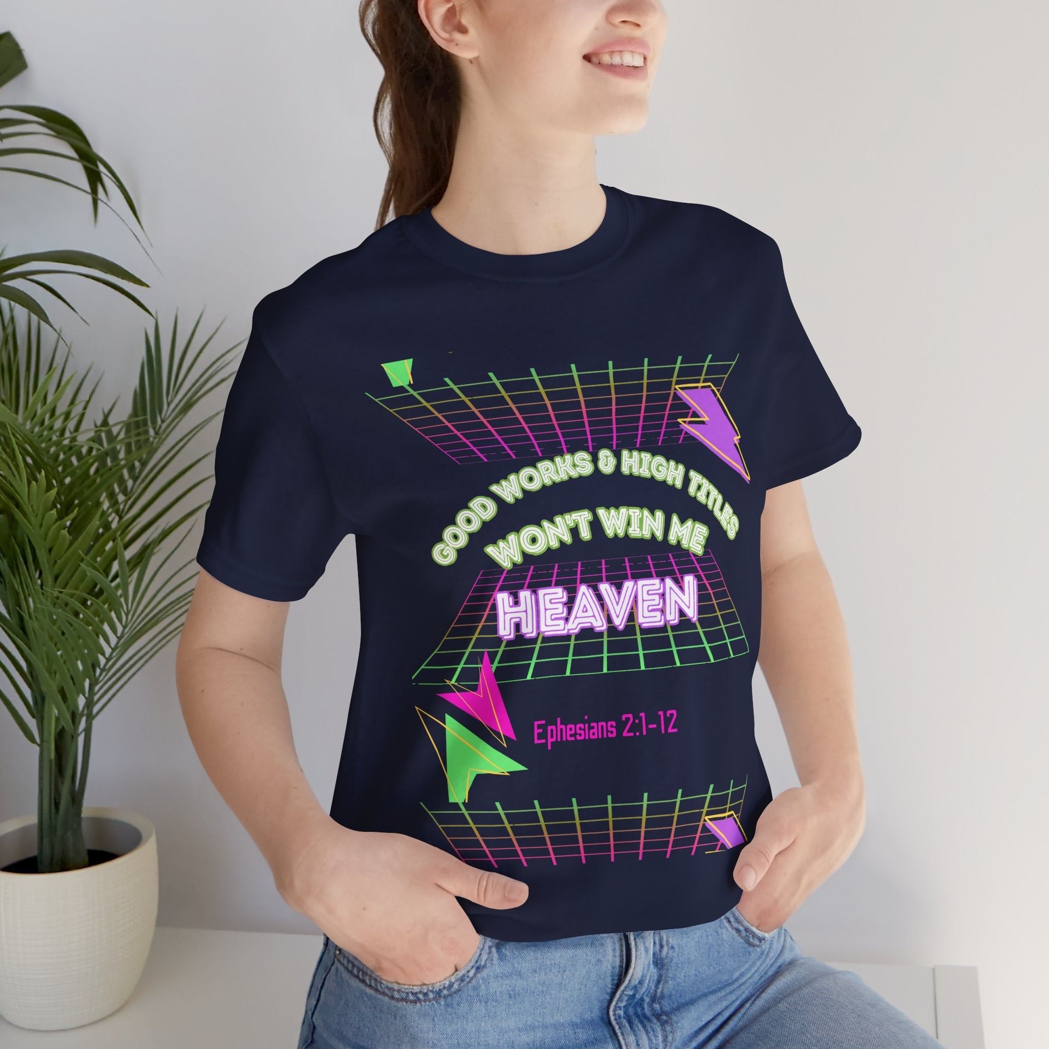 Woman's "Good works" Retro Tee— Ephesians 2:1-12 Retro Christian T-Shirt