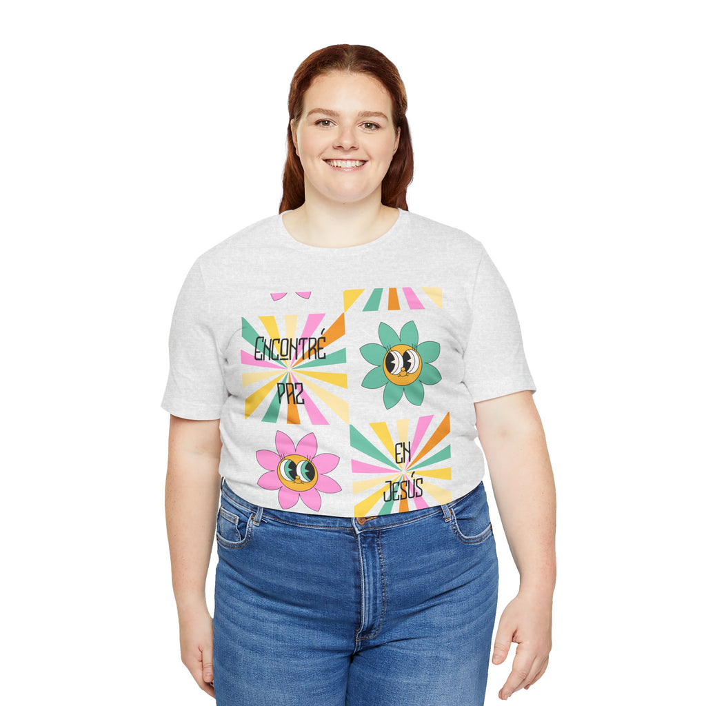 Woman's Spanish "Encontré paz en Jesús"- Camisa Retro Español
