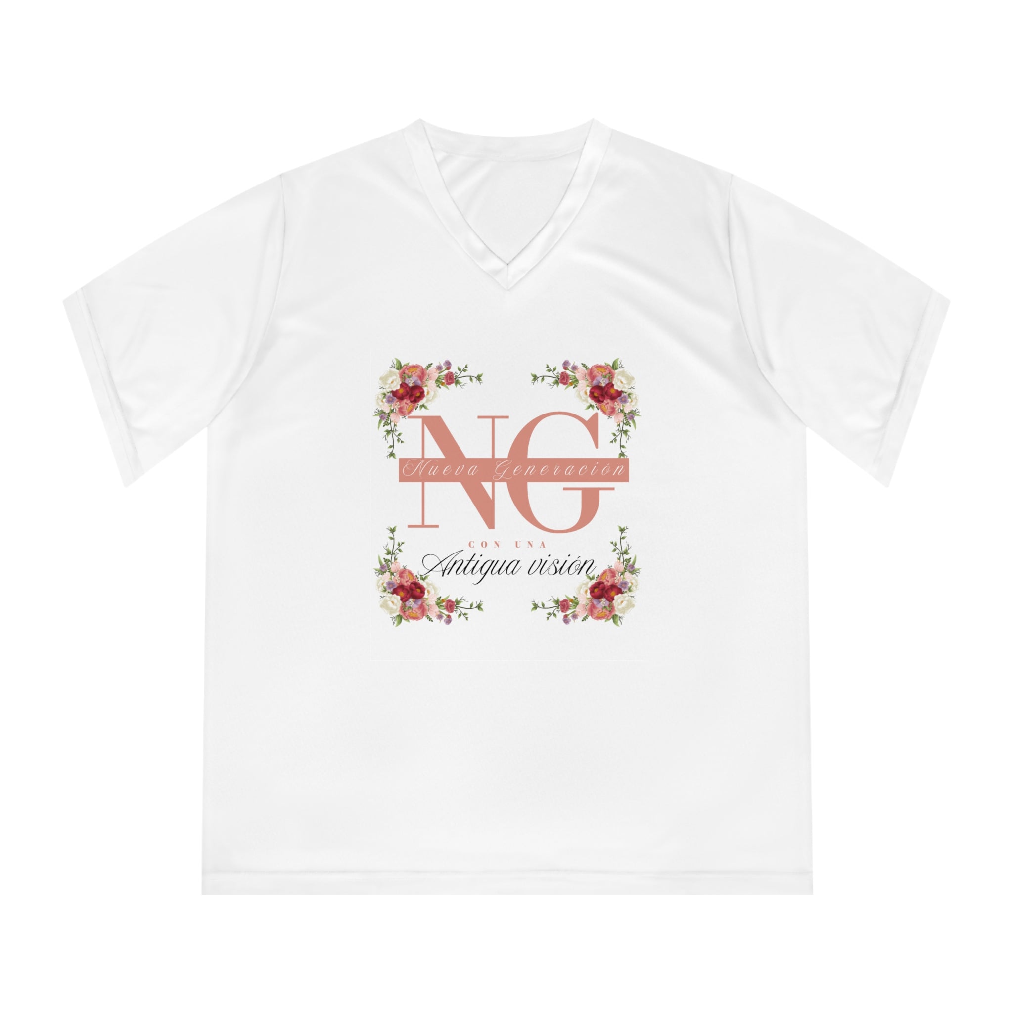 Woman's Spanish Floral Tee — "Nueva generación con una antigua visión"