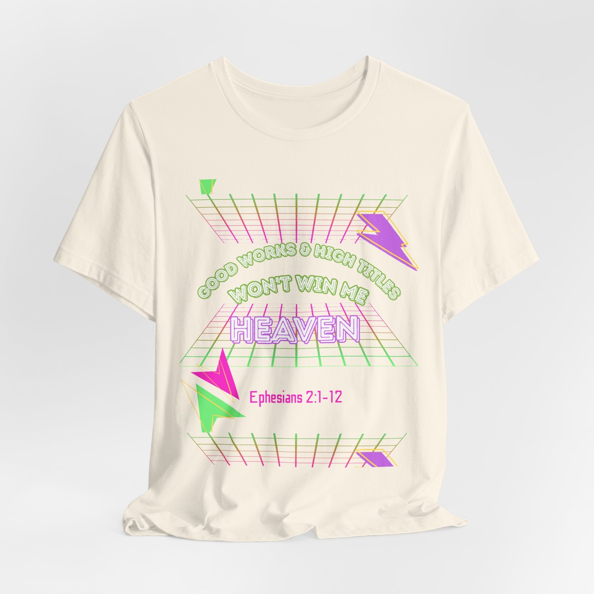 Woman's "Good works" Retro Tee— Ephesians 2:1-12 Retro Christian T-Shirt